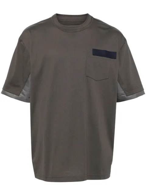 sacai playera con paneles