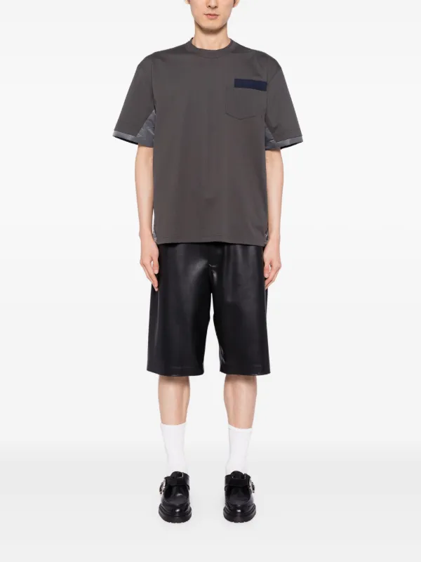 【関税込み】★sacai★コントラストパネル Tシャツ 25-07694001 関税込み】☆sacai☆コントラストパネル Tシャツ 25-07694001