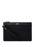 Michael Kors logo-plaque travel pouch - Black