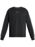 Michael Kors logo-tape crew-neck sweatshirt - Black