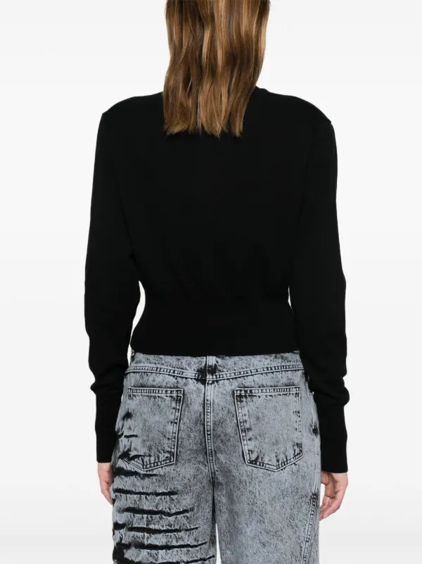 Vivienne Westwood Bea Cropped Cardigan | Black | FARFETCH