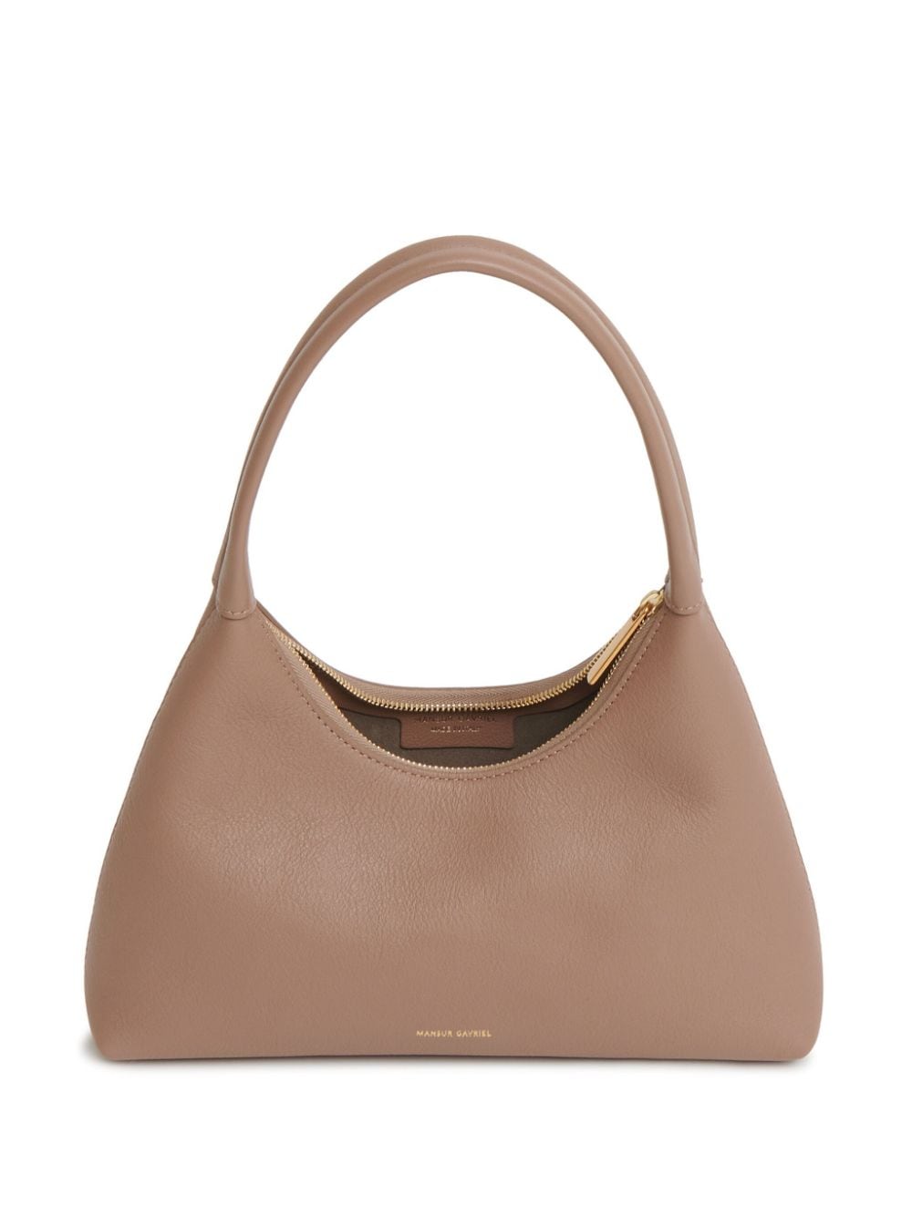 Shop Mansur Gavriel Mini Candy Leather Bag In Brown