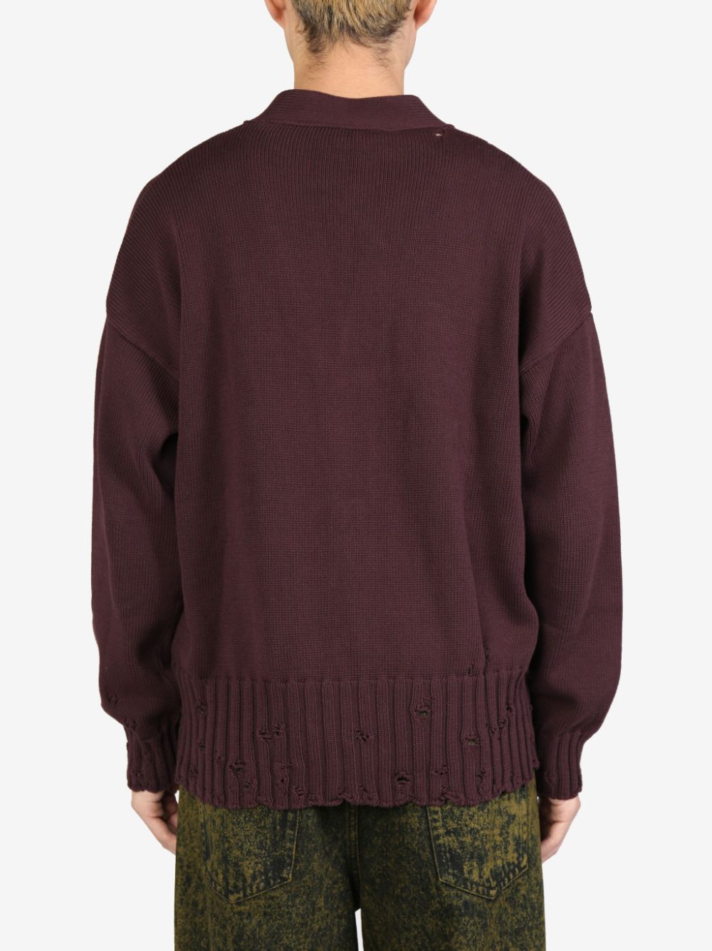 Marni logo-embroidered cardigan Men