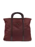 Prada Pre-Owned 1990-2000s triangle logo tote bag - Red