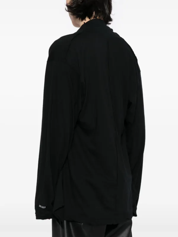Undercover upside-down long-sleeved T-shirt | Black | FARFETCH ZA