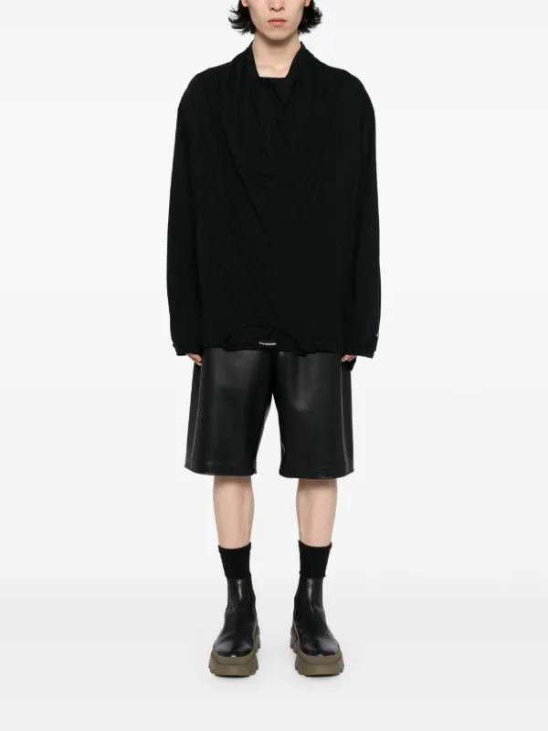 Undercover upside-down long-sleeved T-shirt | Black | FARFETCH ZA