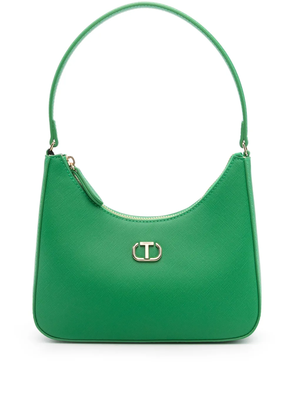 TWINSET logo-plaque shoulder bag | Green | Image 1