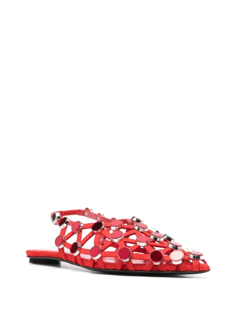 The Attico Grid ballet flats 247WS801L007SR - 1
