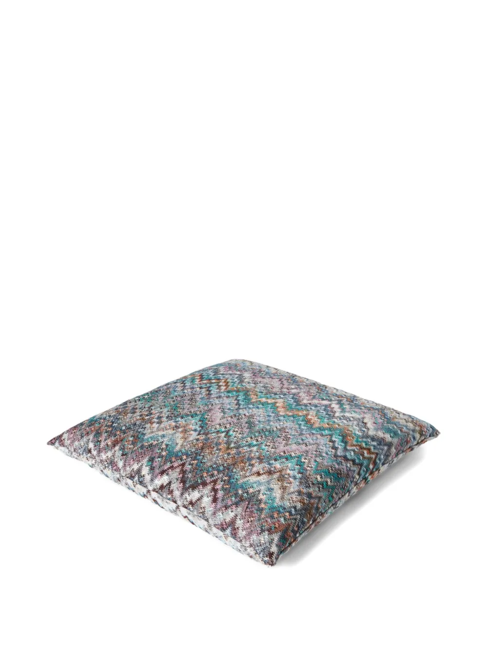 Missoni Chevron-pattern Cushion (60cm X 60cm) In Blue