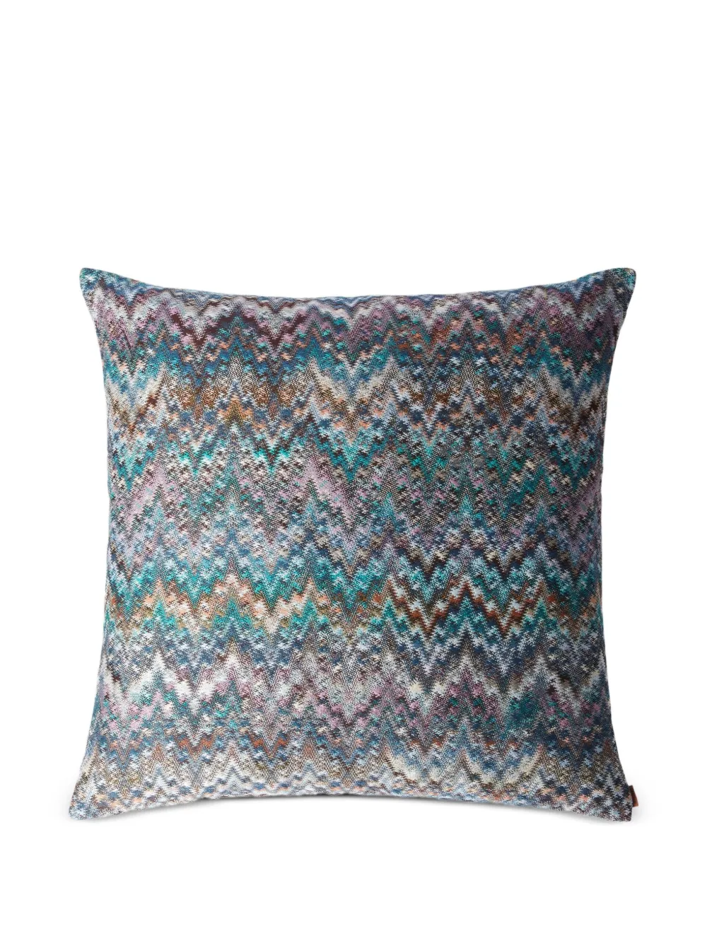 Missoni Chevron-pattern Cushion (60cm X 60cm) In Blue