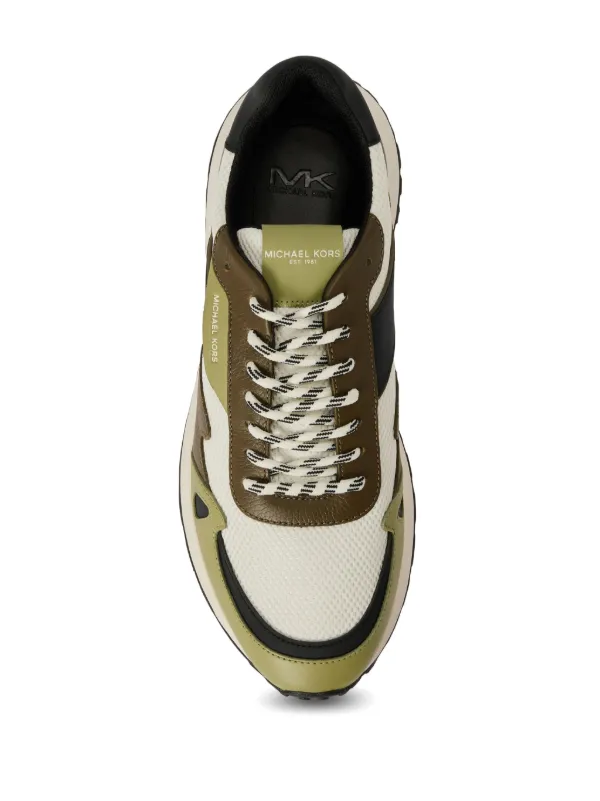 Michael Kors Miles colour block Sneakers Green FARFETCH UK