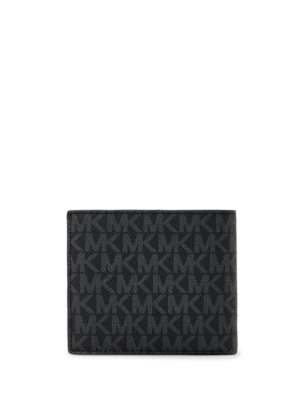 Michael Kors monogram-jacquard wallet - Zwart