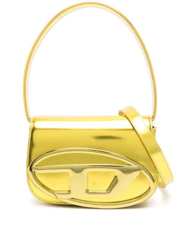 Diesel 1DR レザーショルダーバッグ | ゴールドトーン | FARFETCH JP 