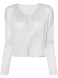 Pleats Please Issey Miyake plissé jacket - Grey
