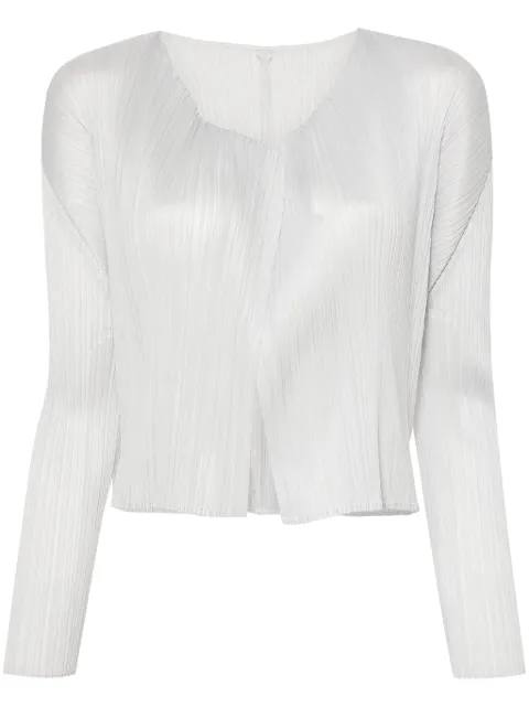 Pleats Please Issey Miyake chamarra plisada