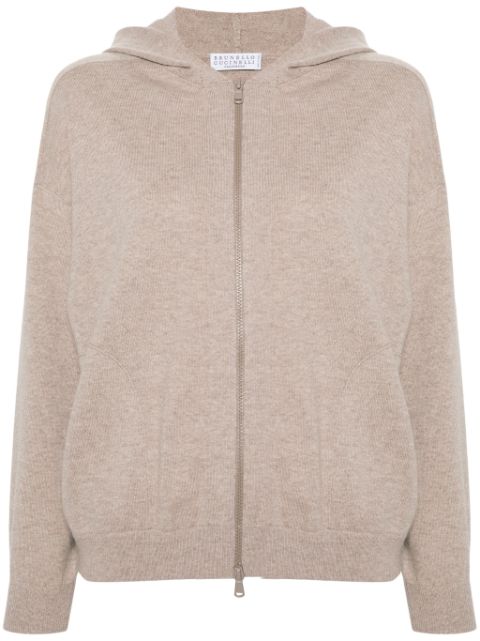 Brunello Cucinelli zip-up hooded cardigan Women