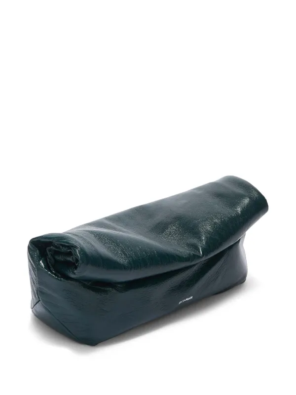 Jil Sander Small Rollup Leather Shoulder Bag | Green | FARFETCH Jil Sander Small Rollup Leather Shoulder Bag | Green | FARFETCH