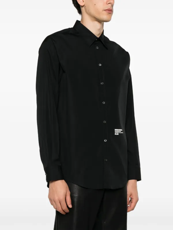 DSQUARED2 ロゴ シャツ | ブラック | FARFETCH JP