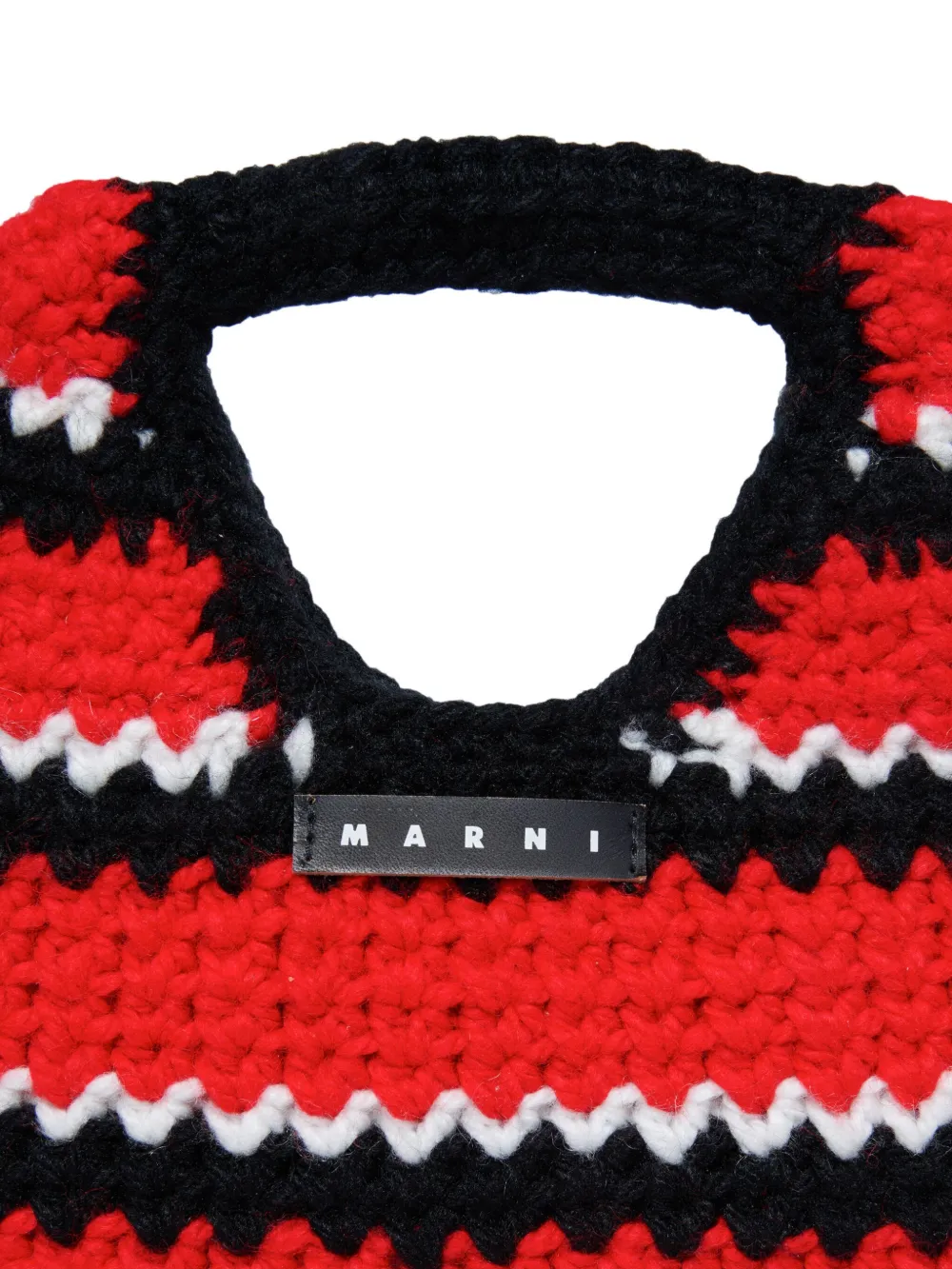 Marni Kids Gehaakte schoudertas Rood