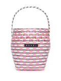 Marni Kids woven-design bucket bag - Pink