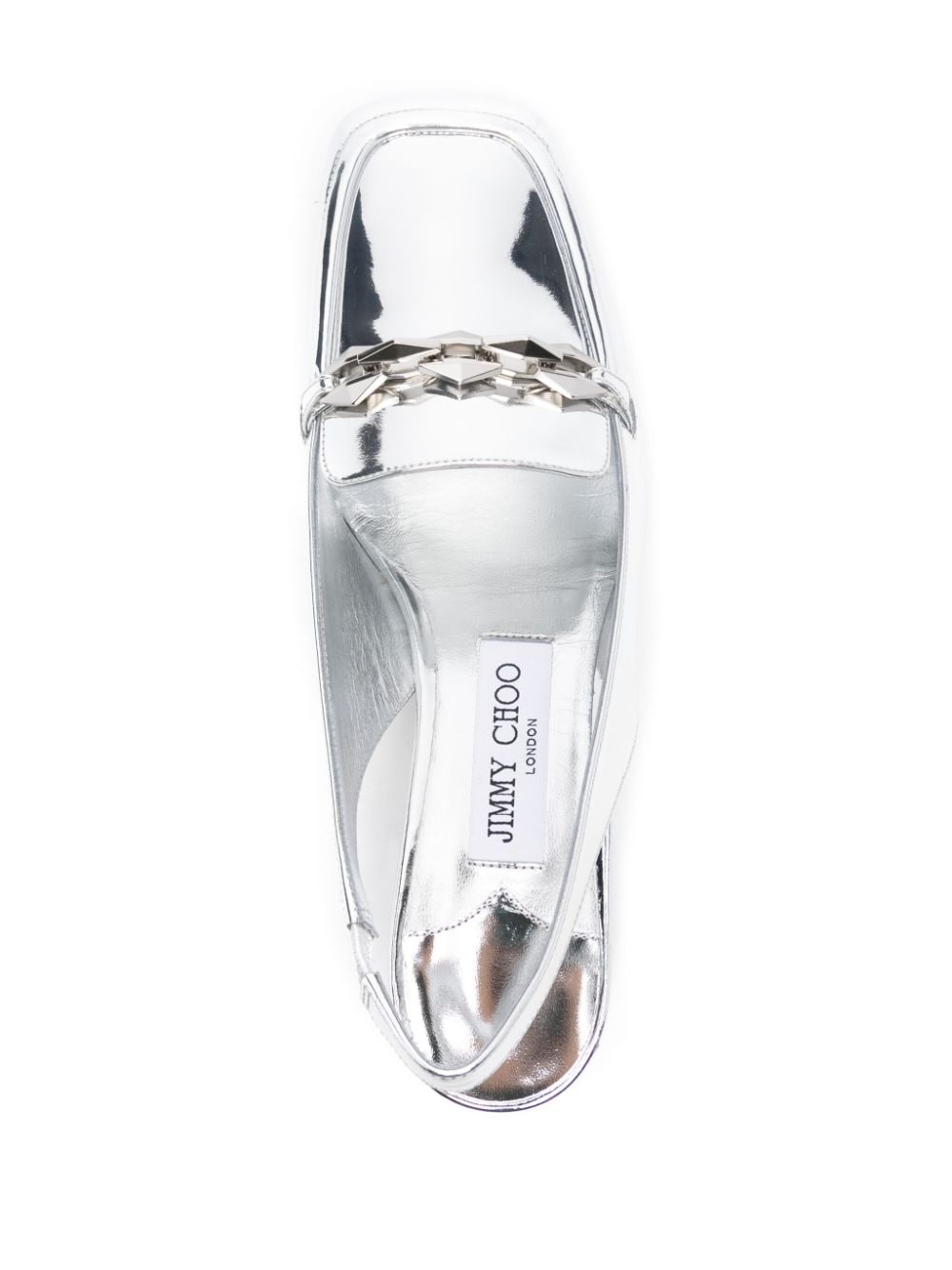 Shop Jimmy Choo Diamond Tilda 45mm Pumps In Silver