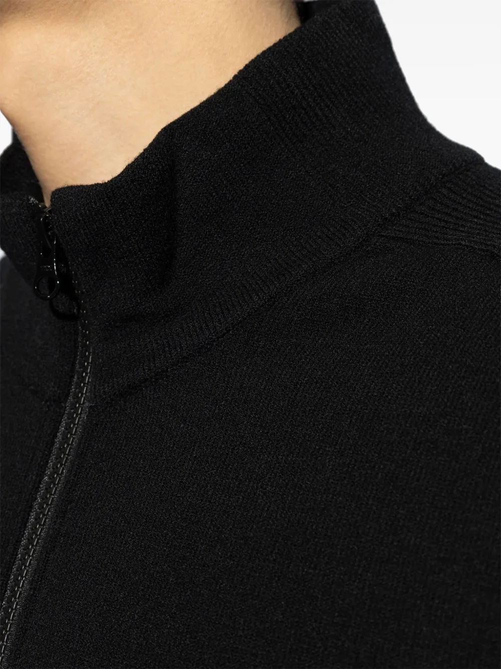 Stone Island Sweater met Compass-logopatch Zwart