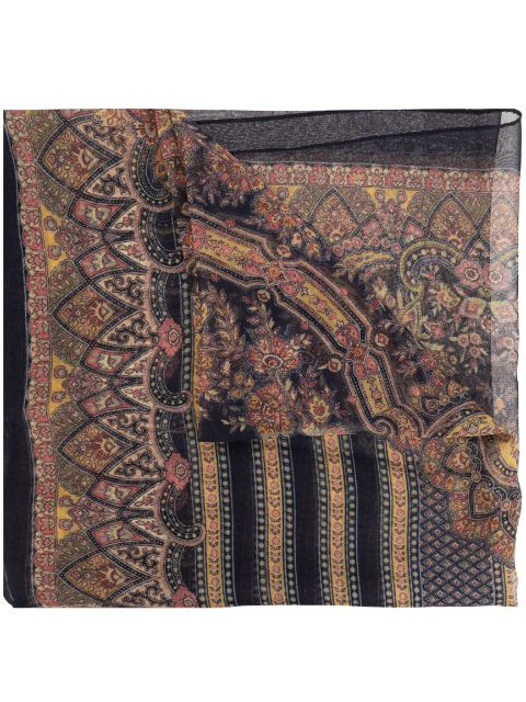 ETRO geometric-print silk scarf Women