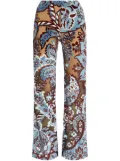 ETRO floral patterned trousers - Blue
