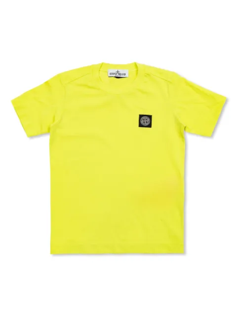 Stone Island Junior cotton logo patch t-shirt