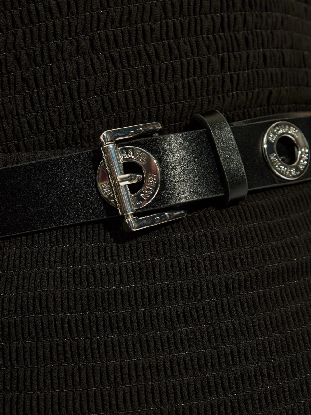 Michael Kors Gelaagde maxi-rok met ceintuur Zwart