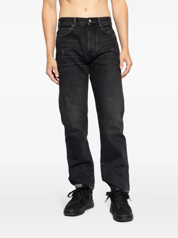 AMIRI mid-rise straight-leg Jeans | Black | FARFETCH