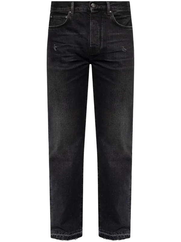AMIRI mid-rise straight-leg Jeans | Black | FARFETCH