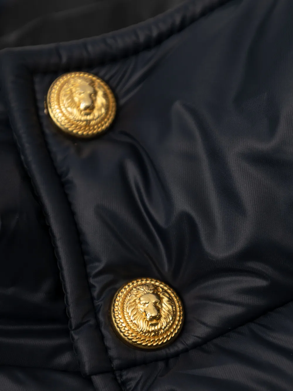 BALMAIN HOODED PUFFER COAT