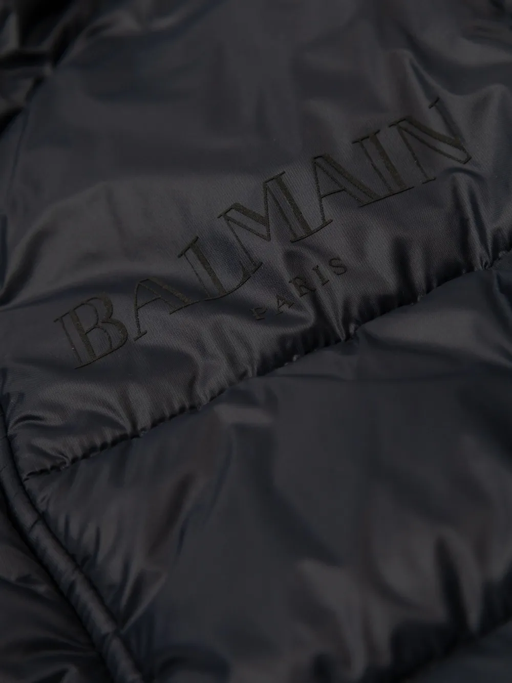BALMAIN HOODED PUFFER COAT