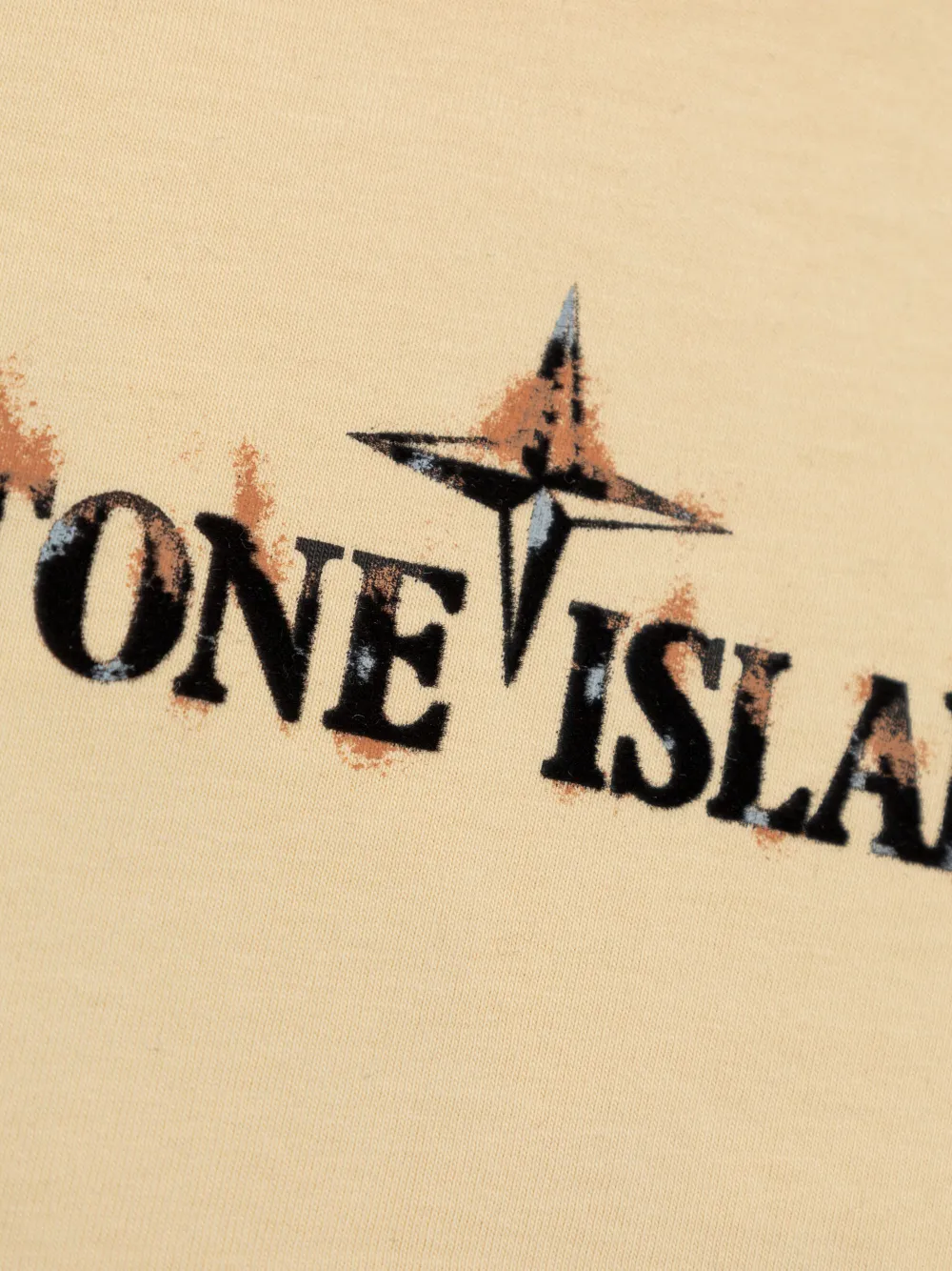 Stone Island Junior T-shirt met print Beige