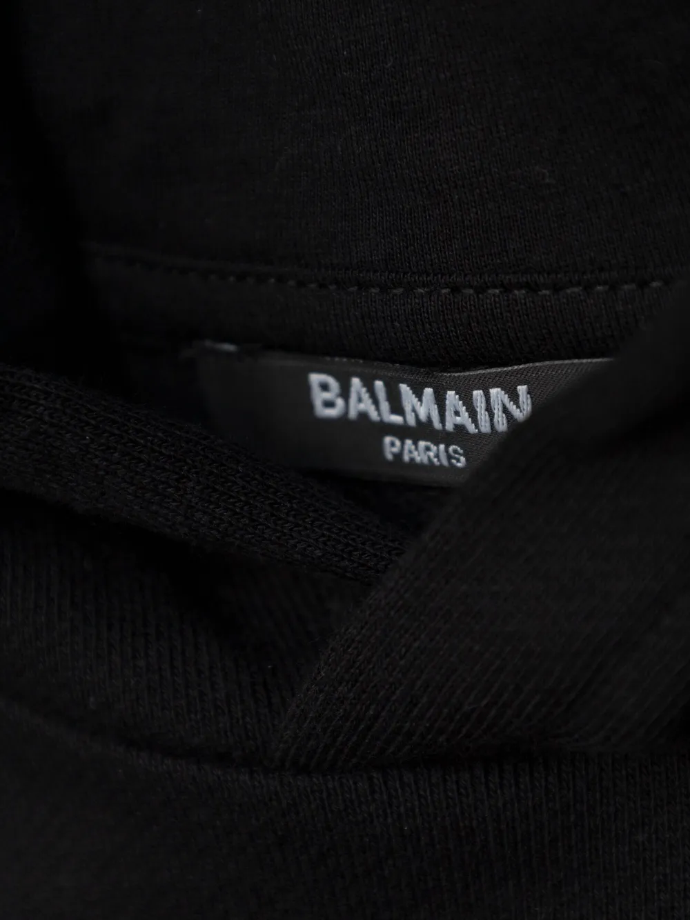 Balmain Kids Hoodie met logopatch Zwart
