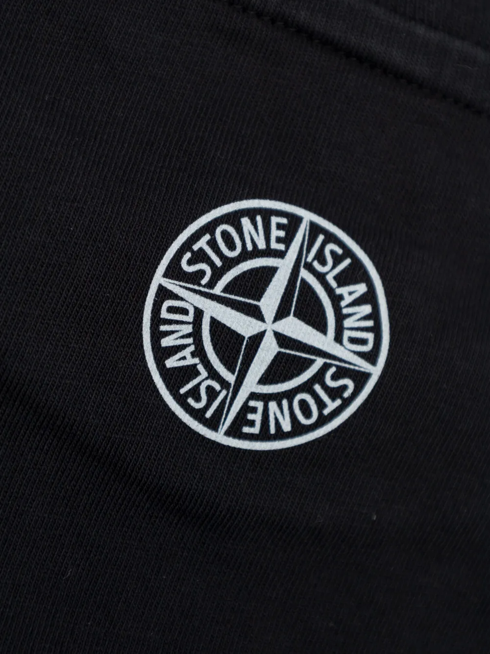 Stone Island Junior T-shirt met print Zwart