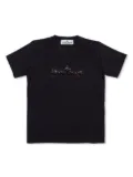 Stone Island Junior Compass-print cotton T-shirt - Black