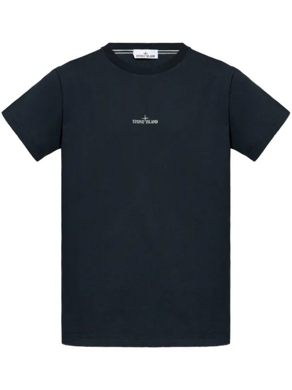 Stone Island Compass-print Cotton T-shirt | Blue | FARFETCH