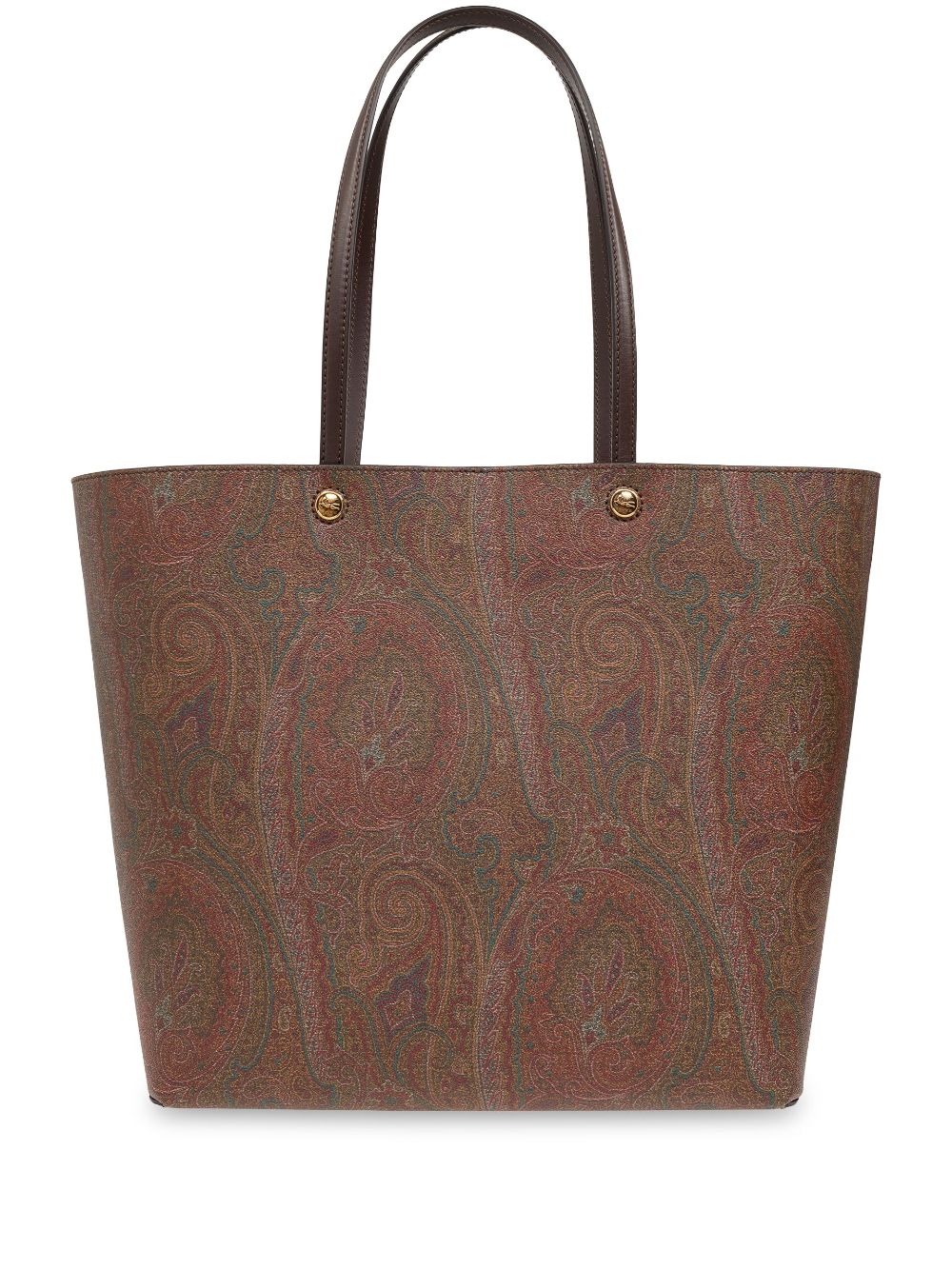 Etro Paisley Print Tote Bag In Brown