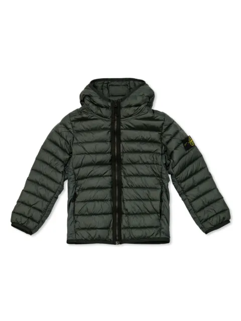 Stone Island Junior Giacca con cappuccio trapuntata
