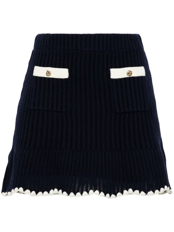 ミニスカート SELF PORTRAIT CROCHET MINI SKIRT Self-portrait Crochet Mini Skirt - POIZON