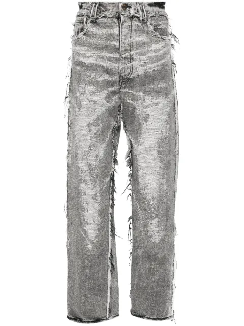 Taakk jeans rectos con efecto envejecido