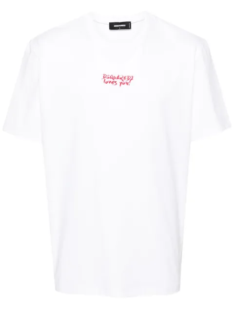 DSQUARED2 graphic-print cotton T-shirt