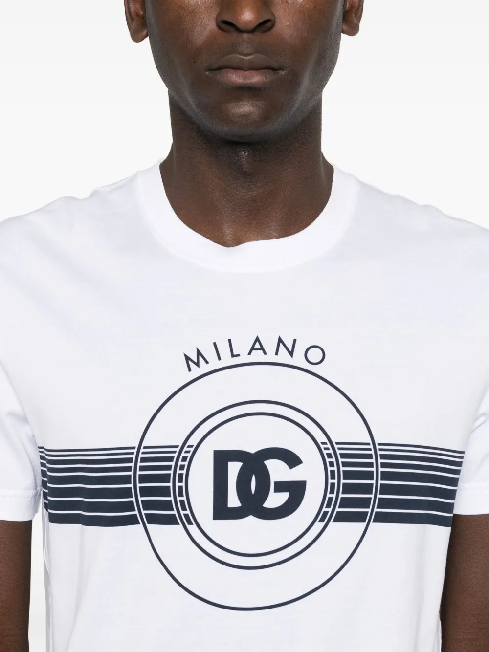 Dolce & Gabbana T-shirt met logoprint Wit