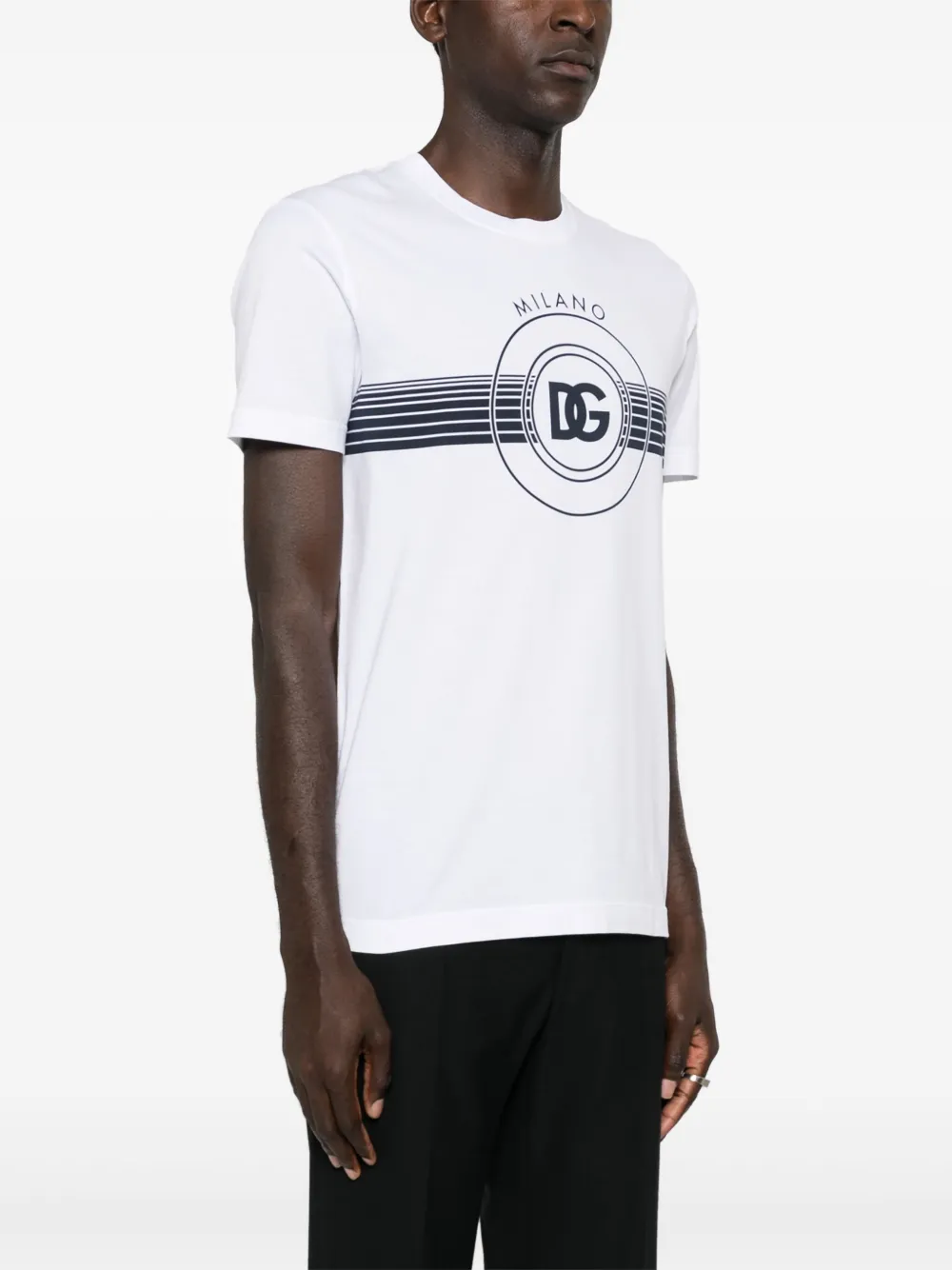 Dolce & Gabbana T-shirt met logoprint Wit