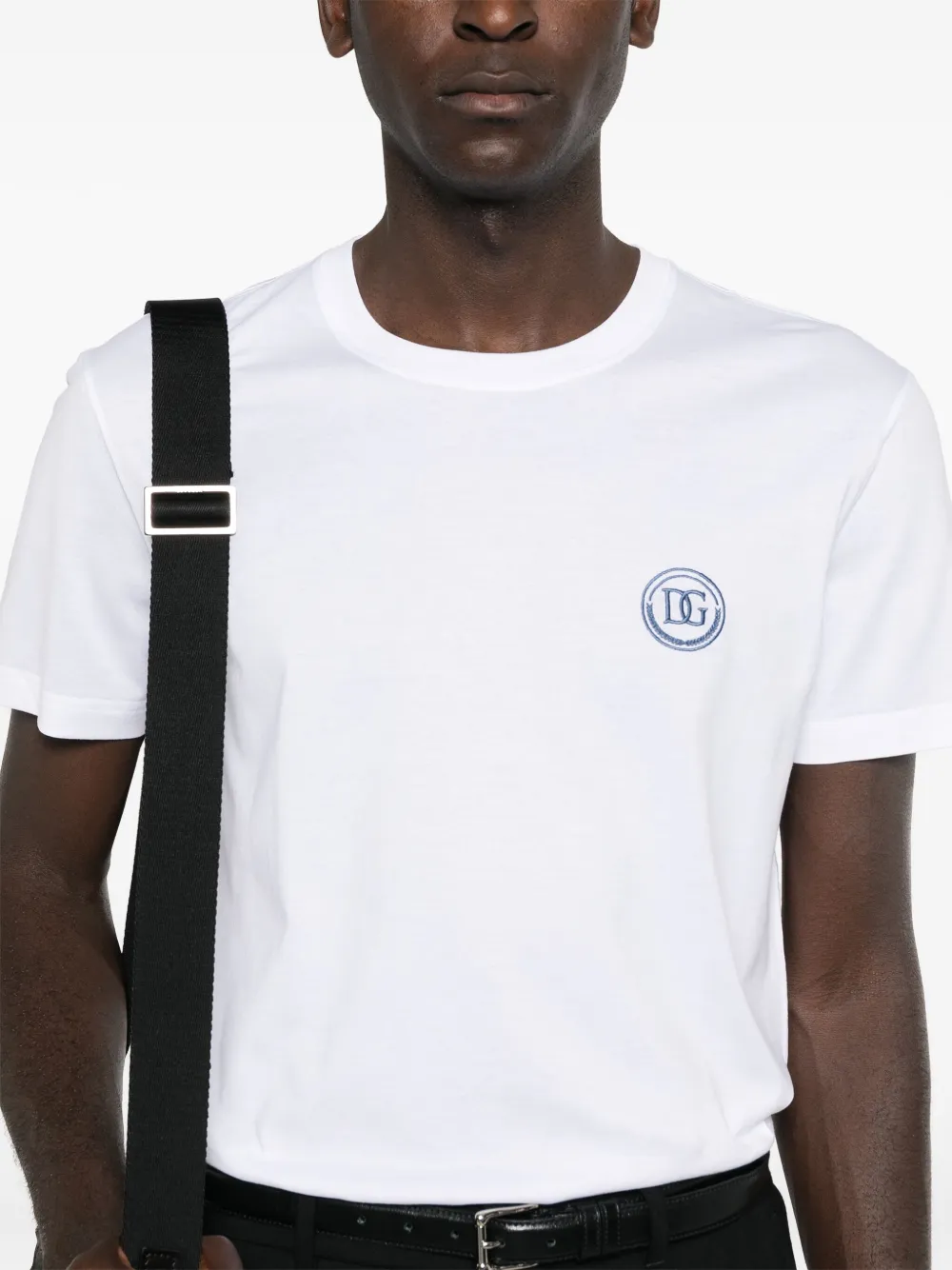 Dolce & Gabbana T-shirt met geborduurd logo Wit