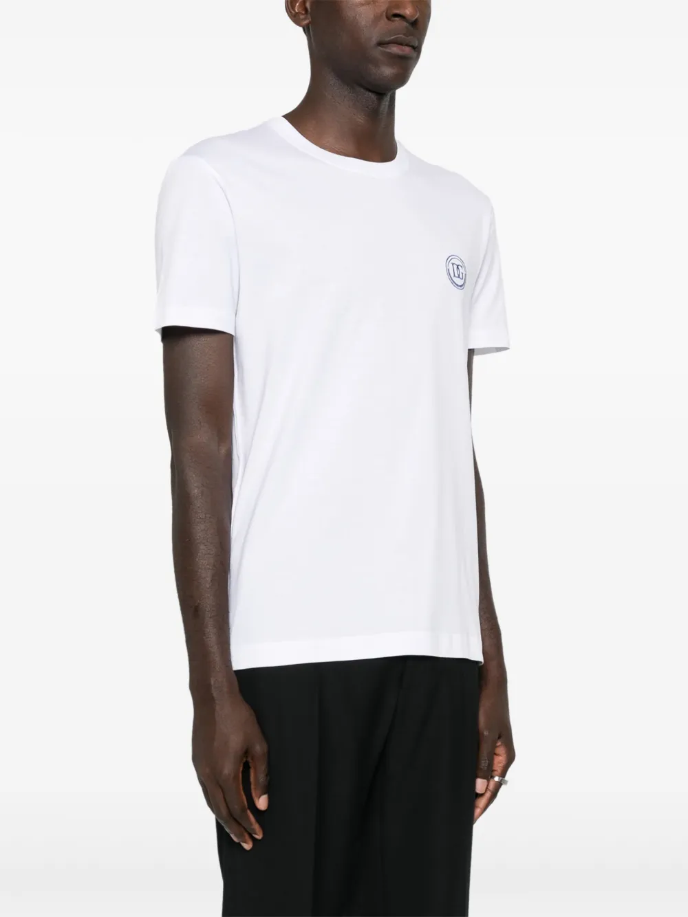 Dolce & Gabbana T-shirt met geborduurd logo Wit