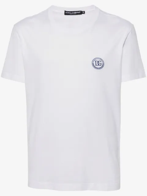 Dolce & Gabbana t-shirt en coton à logo brodé
