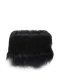 Jil Sander Goji Pillow hairy medium clutch bag - Black